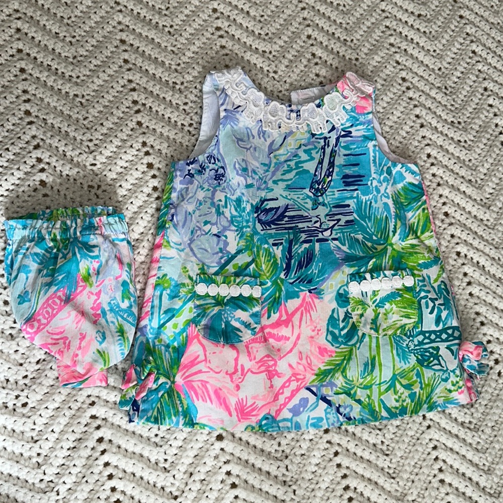Lily Pulitzer baby dress and diaper cover!